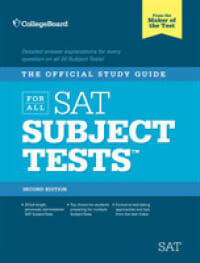 The Official Study Guide for All SAT Subject Tests (Real Sats) (2nd  Paperback + Spoken Word Compact Disc) / College Board (COR) (9780874479751)  - Books Kinokuniya