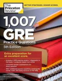 Link to an enlarged image of The Princeton Review 1,027 GRE Practice Questions (Gre Practice Questions) (5th)