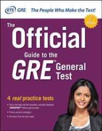 Link to an enlarged image of The Official Guide to the GRE General Test (Official Guide to the Gre) (3rd CSM)