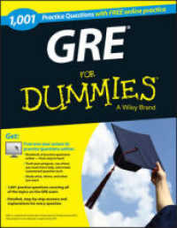 Link to an enlarged image of 1,001 GRE Practice Questions for Dummies (For Dummies) (CSM Paperback + PS)