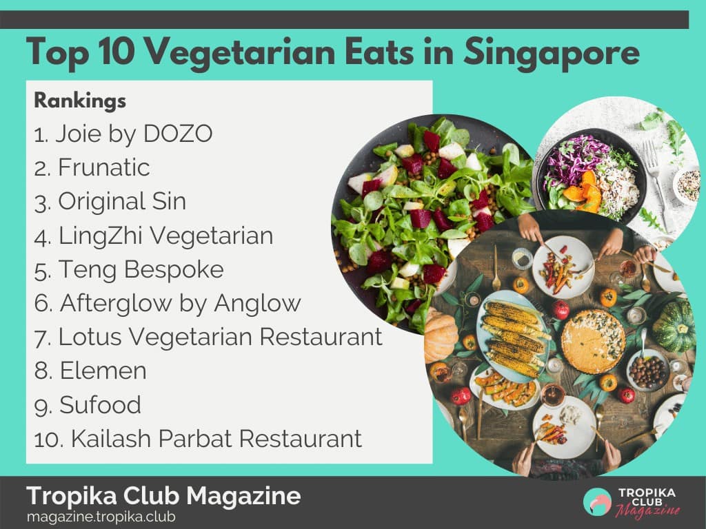 Top 10 Vegetarian Eats in Singapore