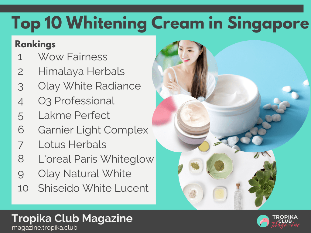 Top 10 Whitening Cream in Singapore