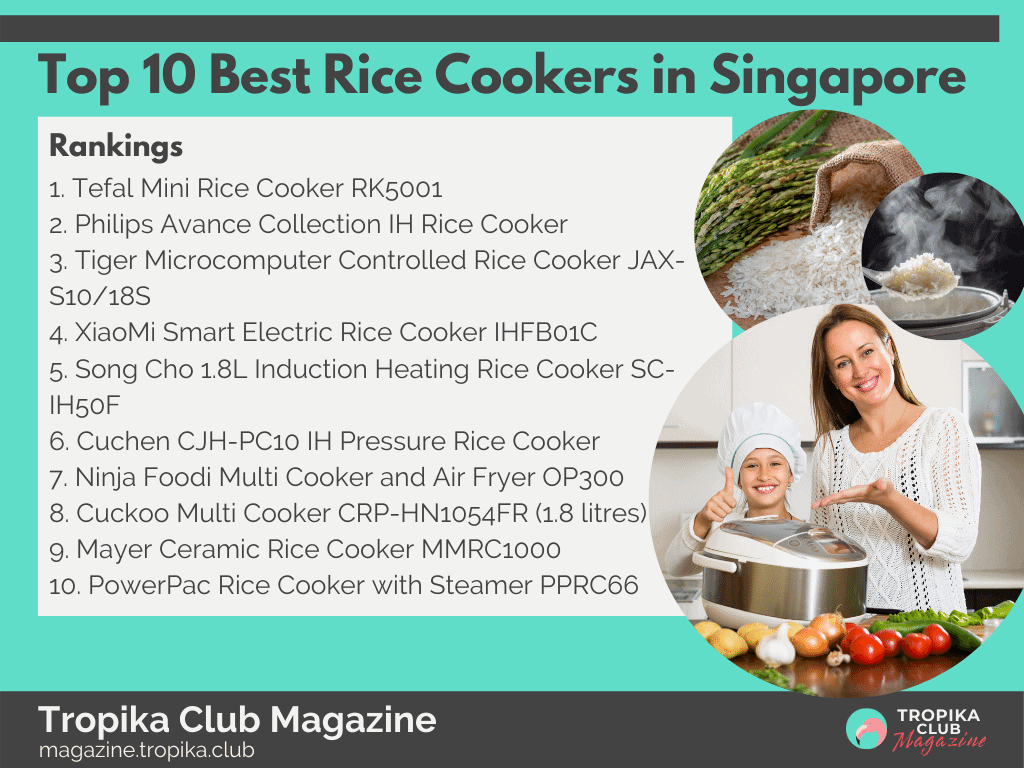 Tropika Magazine Image Snippet - Top 10 Best Rice Cookers in Singapore