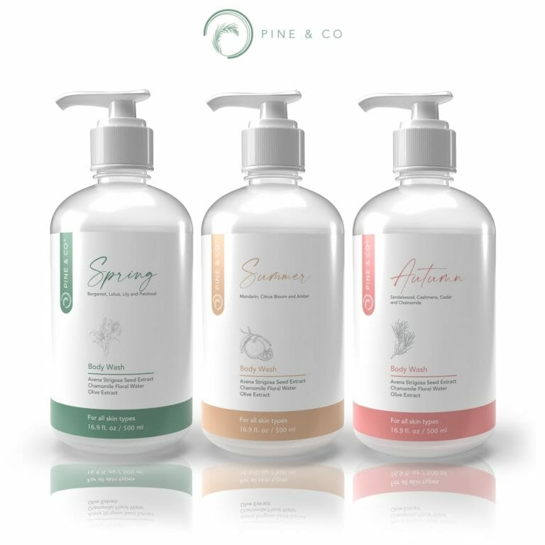 pine and co - bundle of 3 - top 10 best body wash
