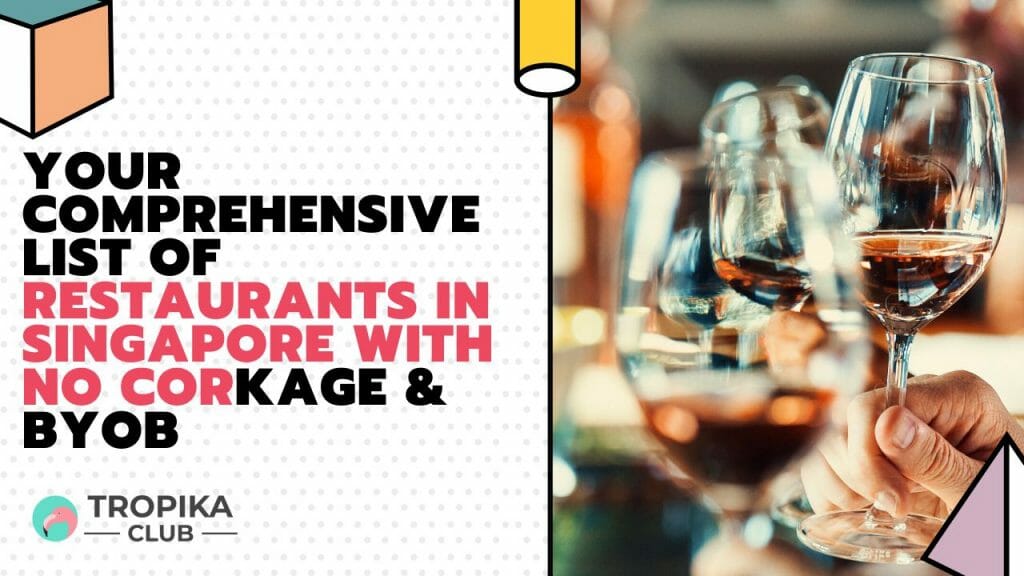 Your Comprehensive List of Restaurants in Singapore with No Corkage & BYOB