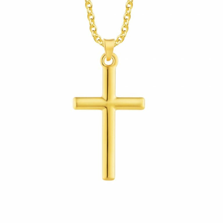 916 Gold Classic Cross Pendant – MoneyMax Jewellery
