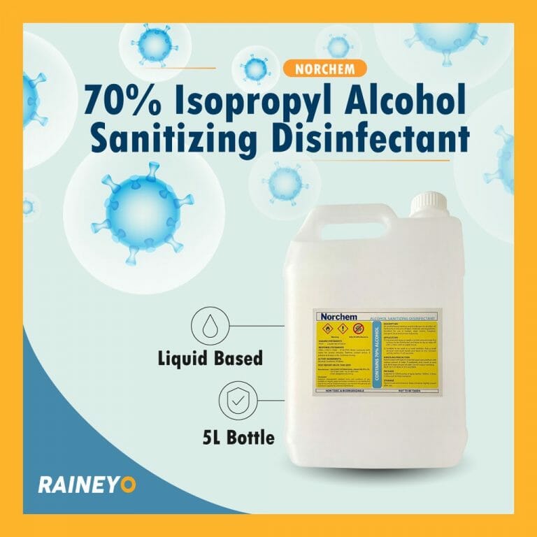Norchem Sanitizing Disinfectant 70% Isopropyl Alcohol Based - 5L | Shopee  Singapore