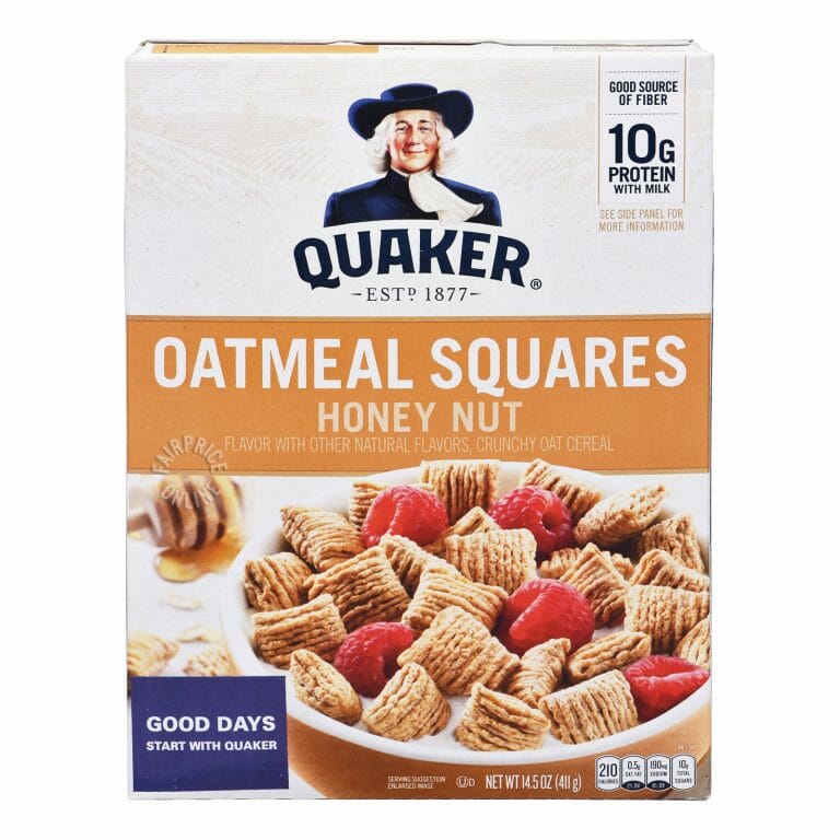 Quaker Oatmeal Squares Cereal - Honey Nut | NTUC FairPrice