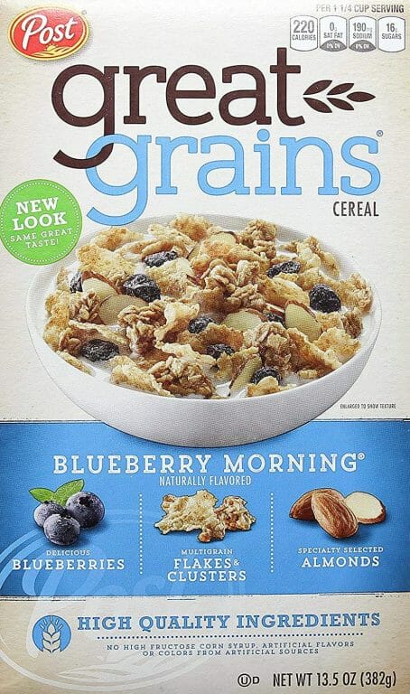 Post Selects Morning Cereal, Blueberry, 382g : Amazon.sg: Grocery